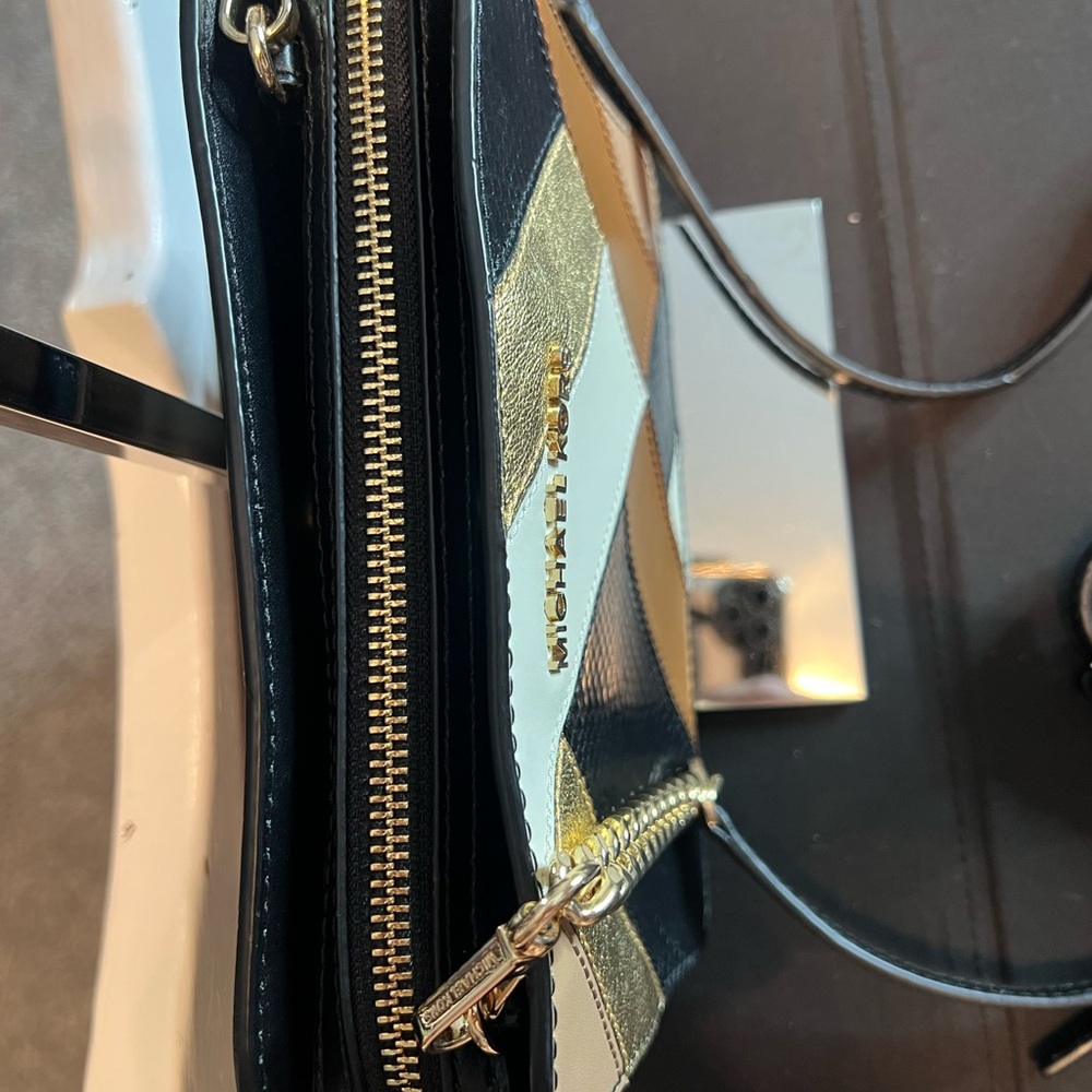 Michael Kors Black And Gold Patchwork Women's Bag - image 5